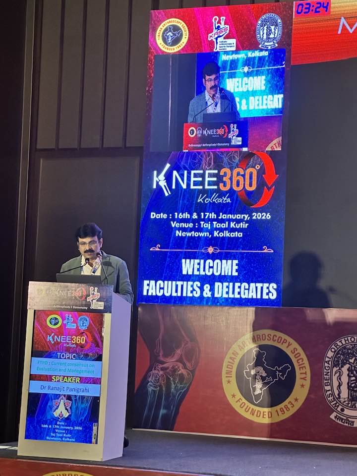 Invited as Faculty for Knee 360 at Kolkata